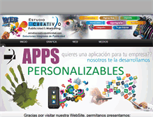 Tablet Screenshot of estudiocreativopublicidad.com